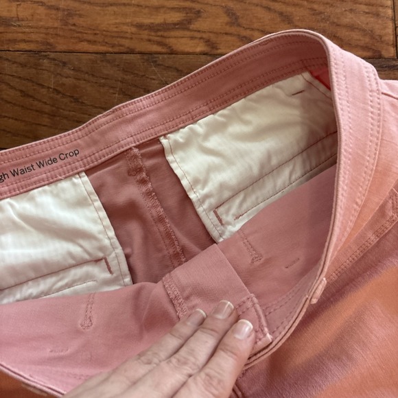 Talbots Flawless High Waist Wide Crop in Pink Size 14 - Picture 5 of 10